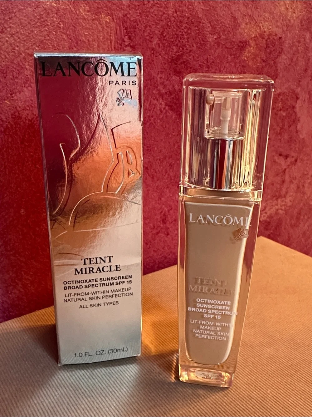 Lancome Teint Miracle Liquid Foundation — Warm Beige Buff
